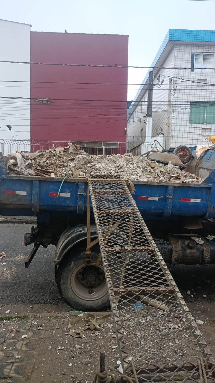 Retirada de entulho - obra 1