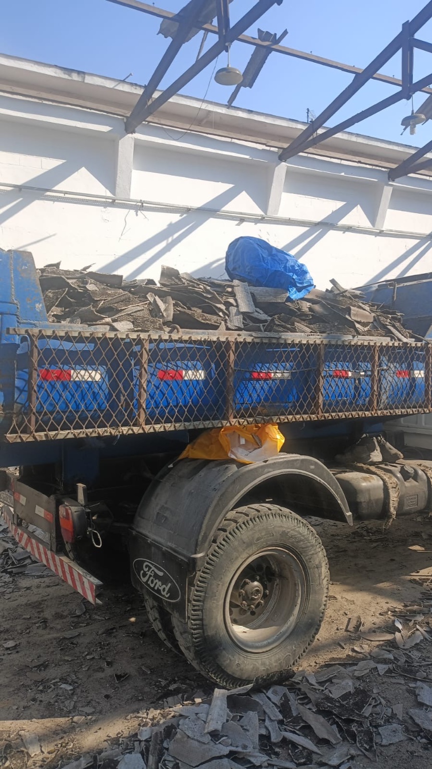 Retirada de entulho - obra 3